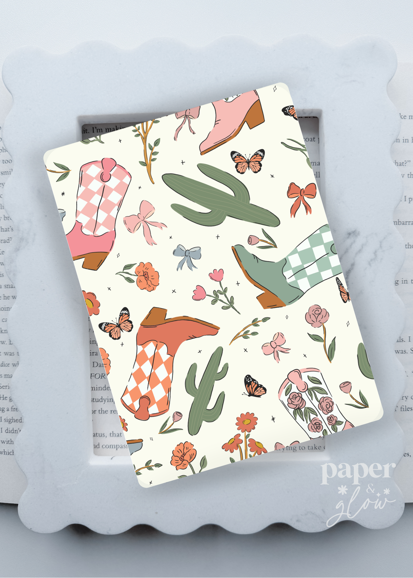 Cowgirl Charm E-Reader Insert