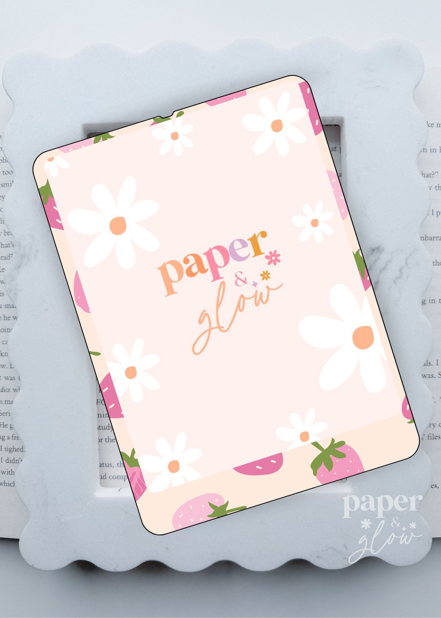 Strawberries & Cream E-Reader Skin