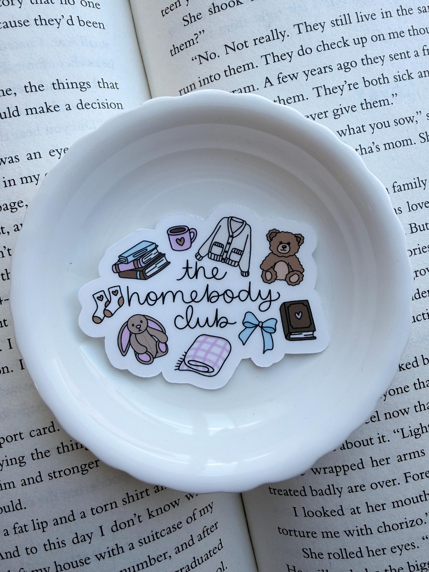 The Homebody Club Vinyl Sticker | Paper and Glow