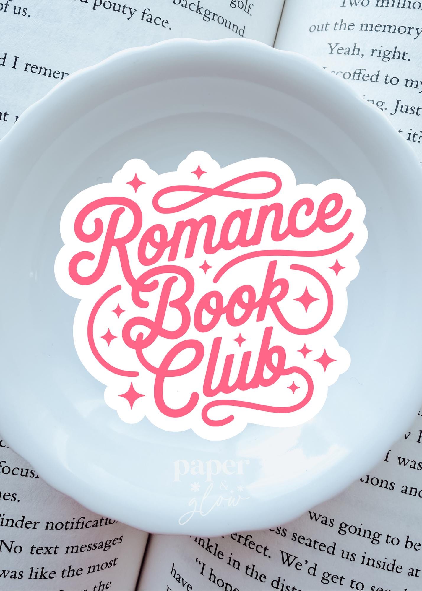 Romance Book Club Vinyl Sticker | Paper & Glow