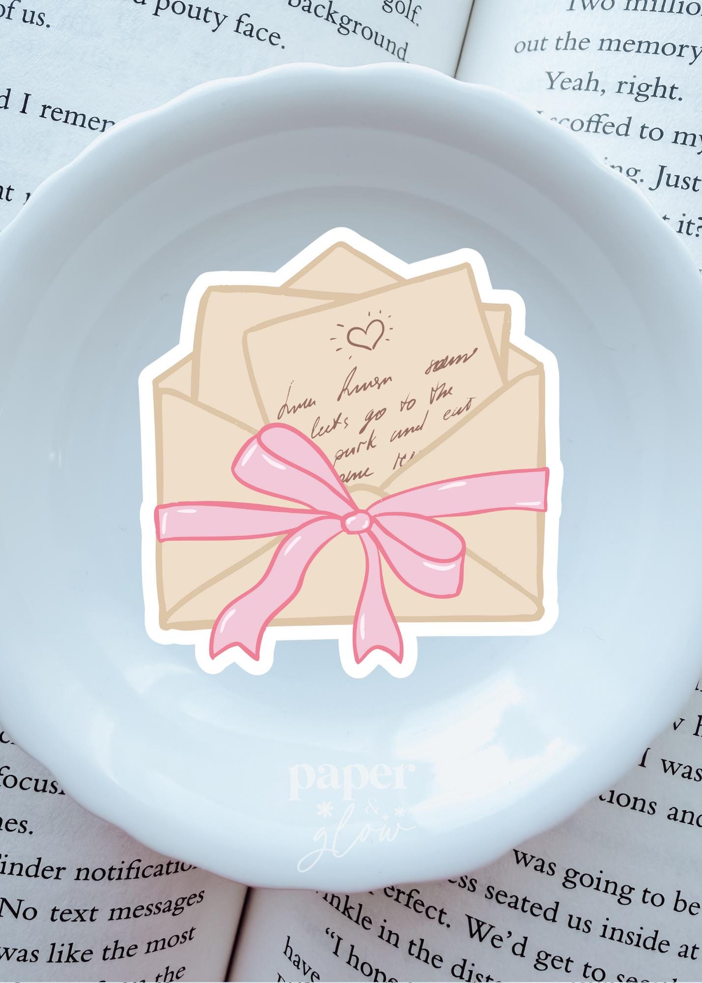 Love Letter Vinyl Sticker | Paper & Glow