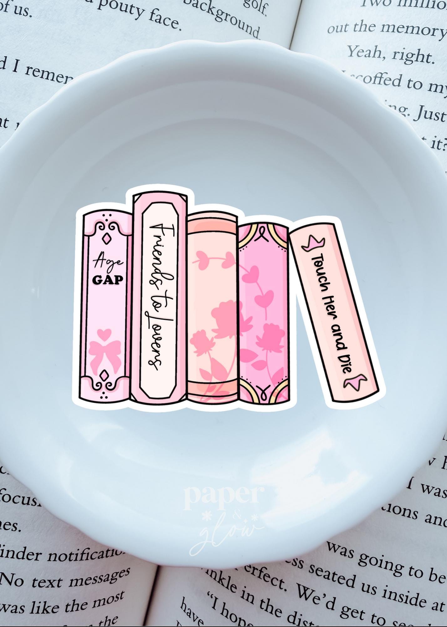 Romance Books Vinyl Sticker | Paper & Glow