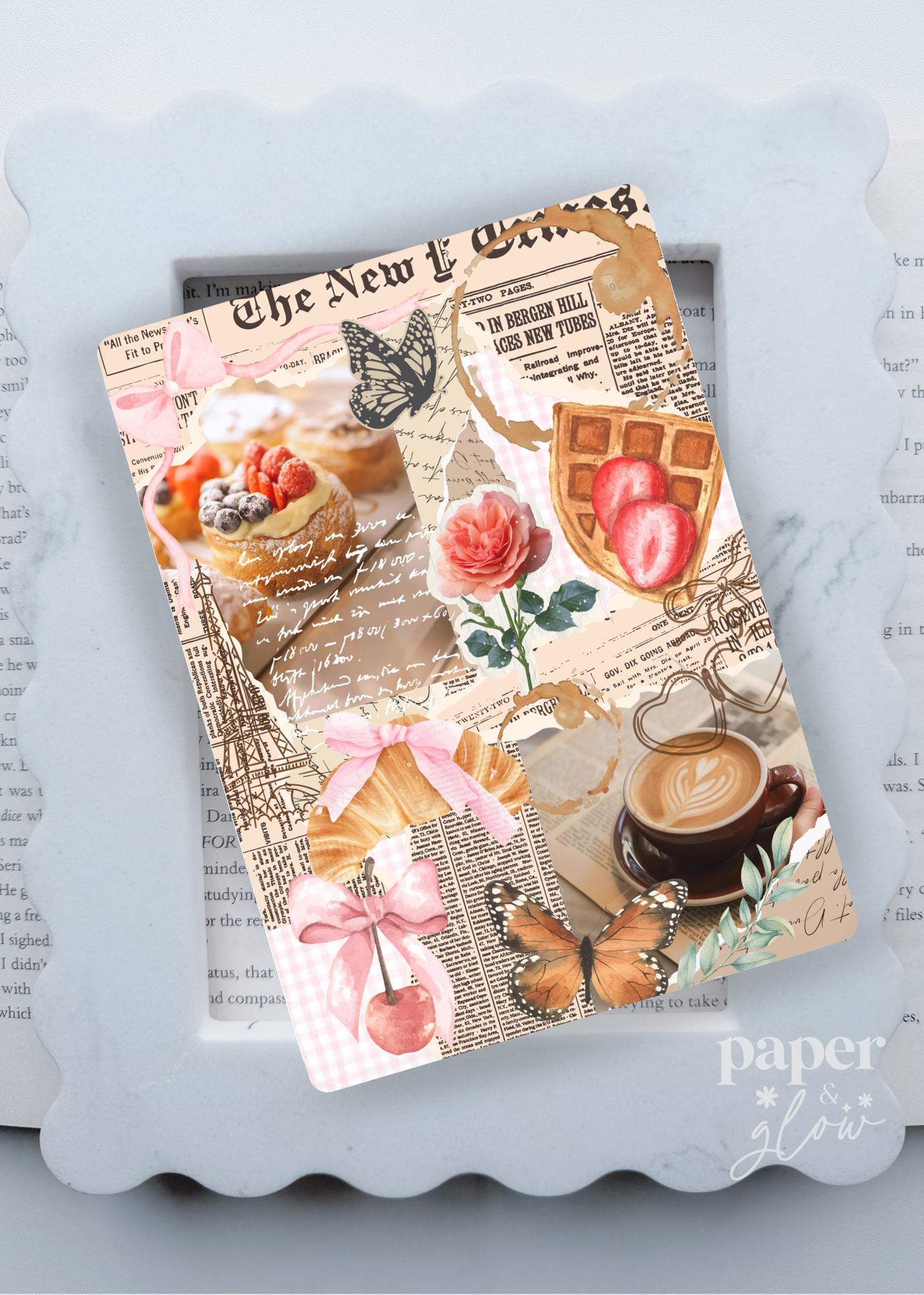 Slow Mornings Scrapbook E-Reader Insert | Paper & Glow