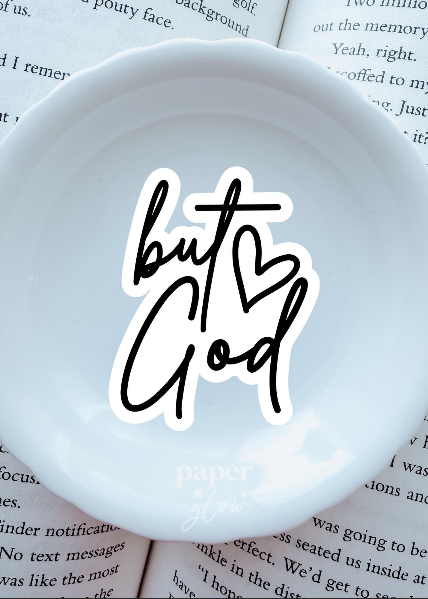 But God Vinyl Sticker | Paper and Glow