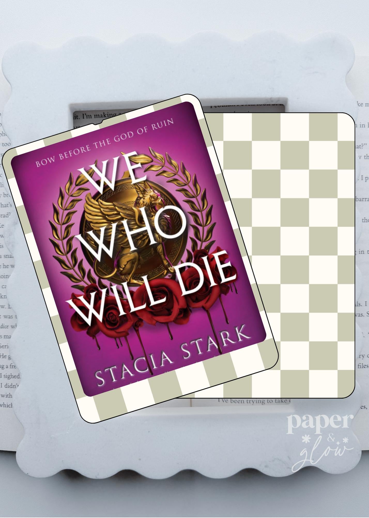 E-Reader and iPad Skin | Softbound Check Collection | Cute Bookish E-Reader Skin | Paper & Glow