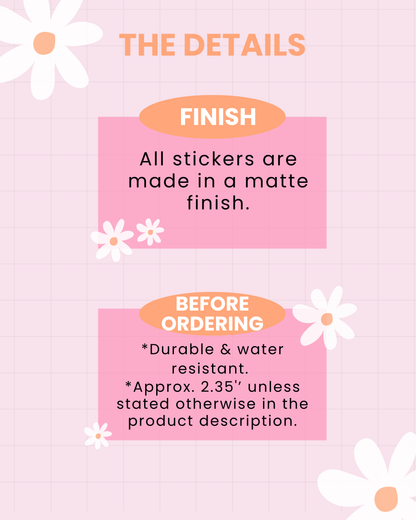 Bloom Market Daisy Cluster Matte Vinyl Sticker