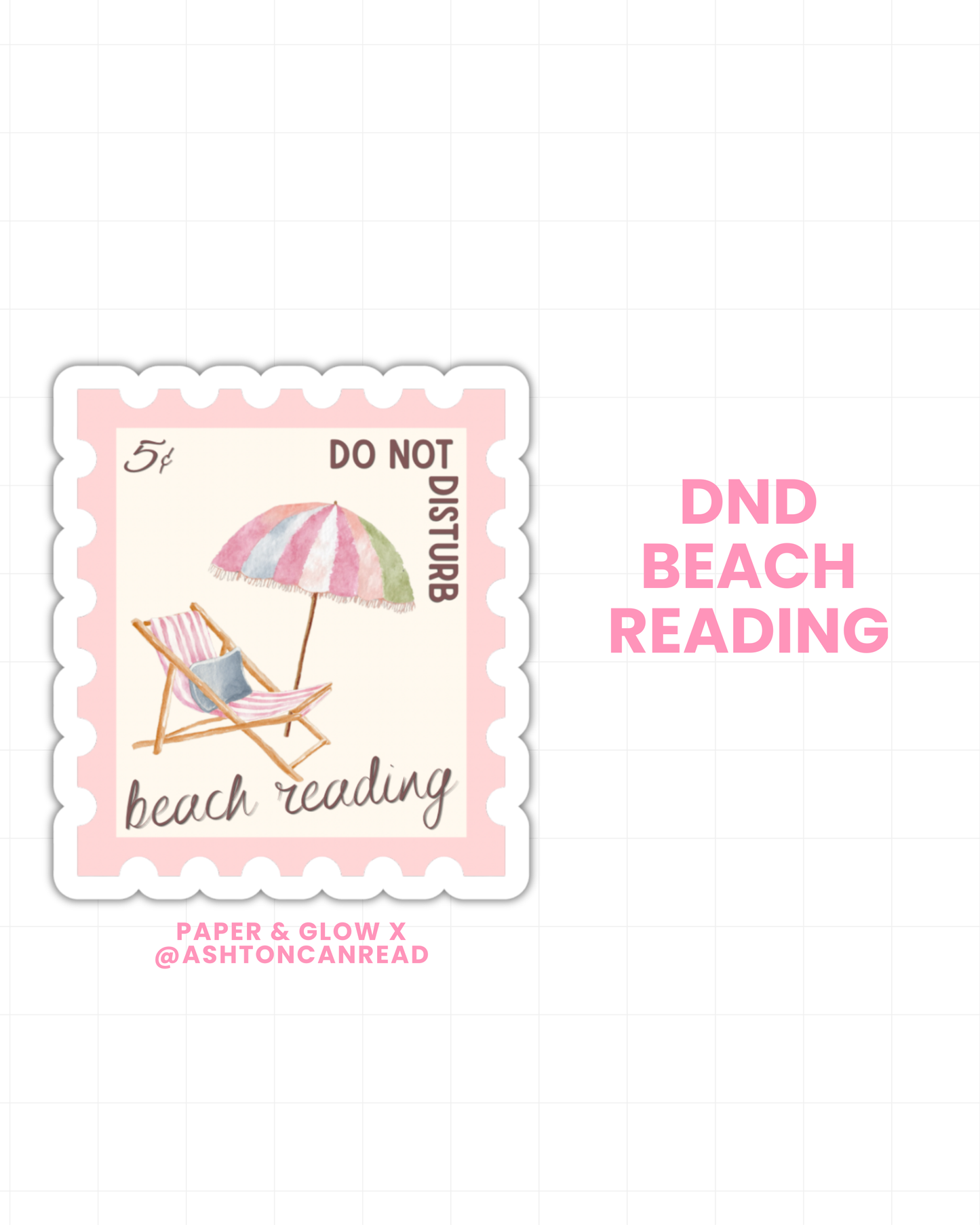 Pink Salt Summer Vinyl Sticker(s) | P&G x @ASHTONCANREAD Collab