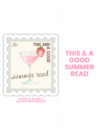 Pink Salt Summer Vinyl Sticker(s) | P&G x @ASHTONCANREAD Collab
