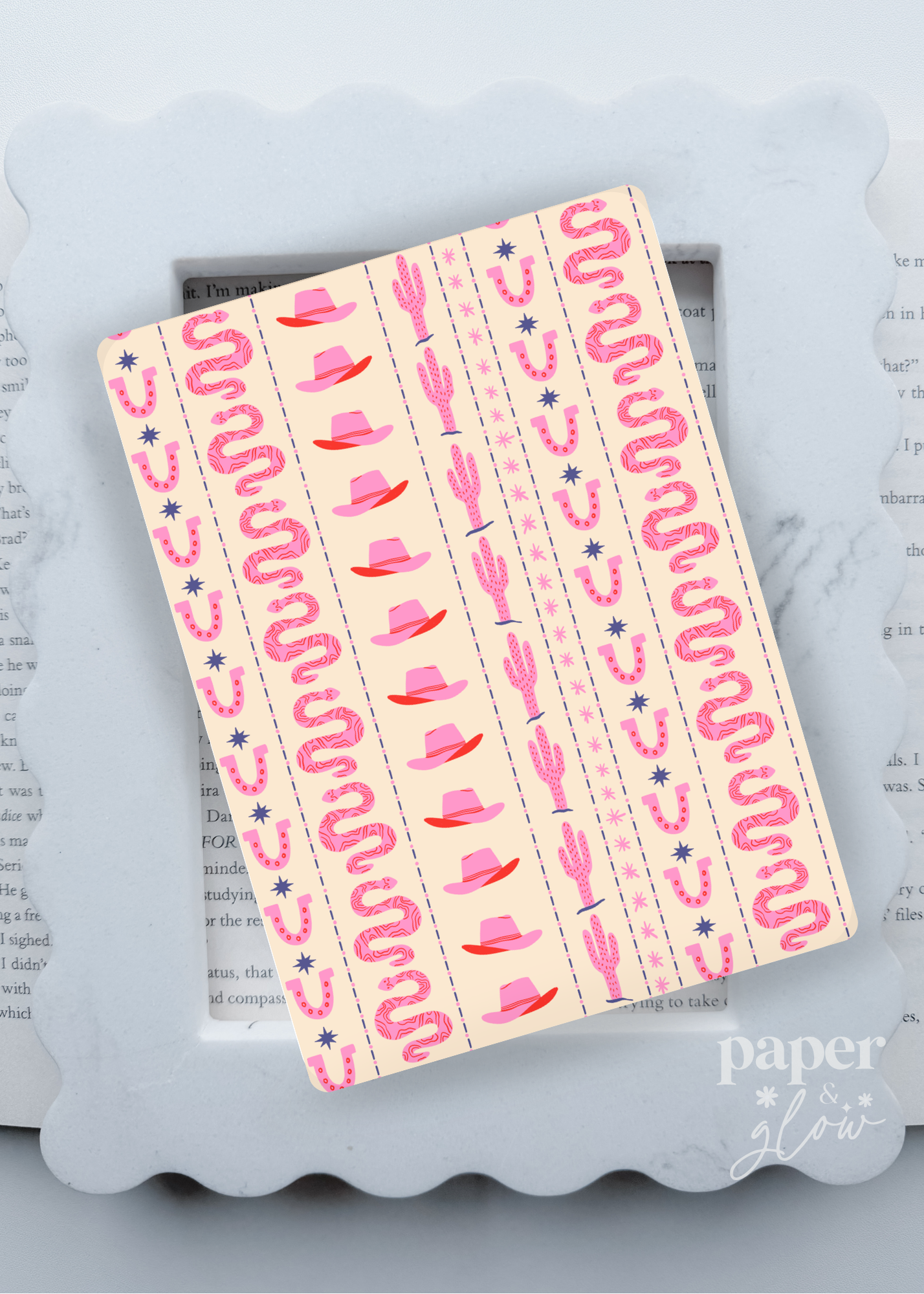 Pink Prairie E-Reader Insert
