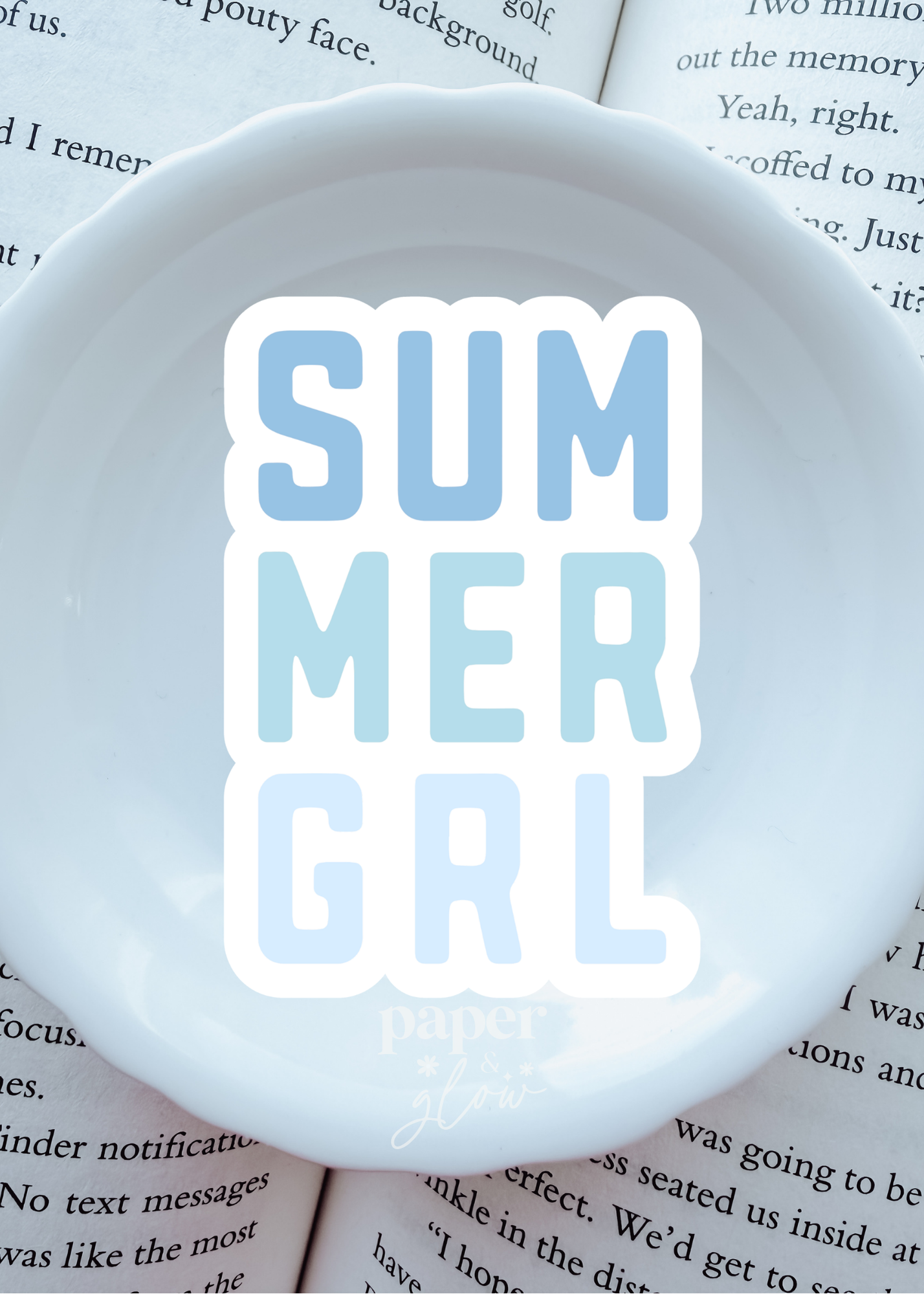 Summer Girl Vinyl Sticker