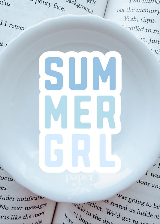 Summer Girl Vinyl Sticker