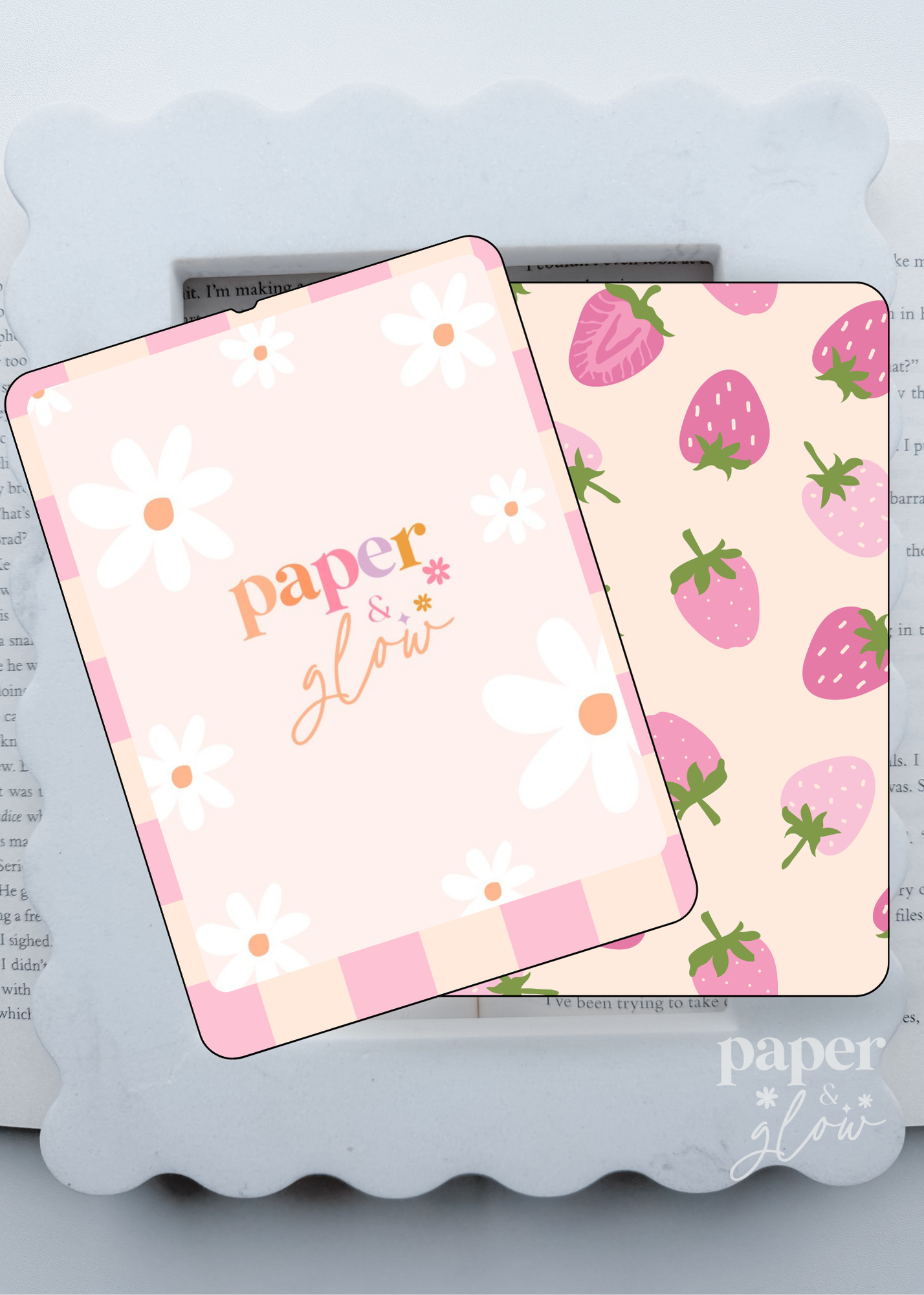 Strawberries & Cream E-Reader Skin