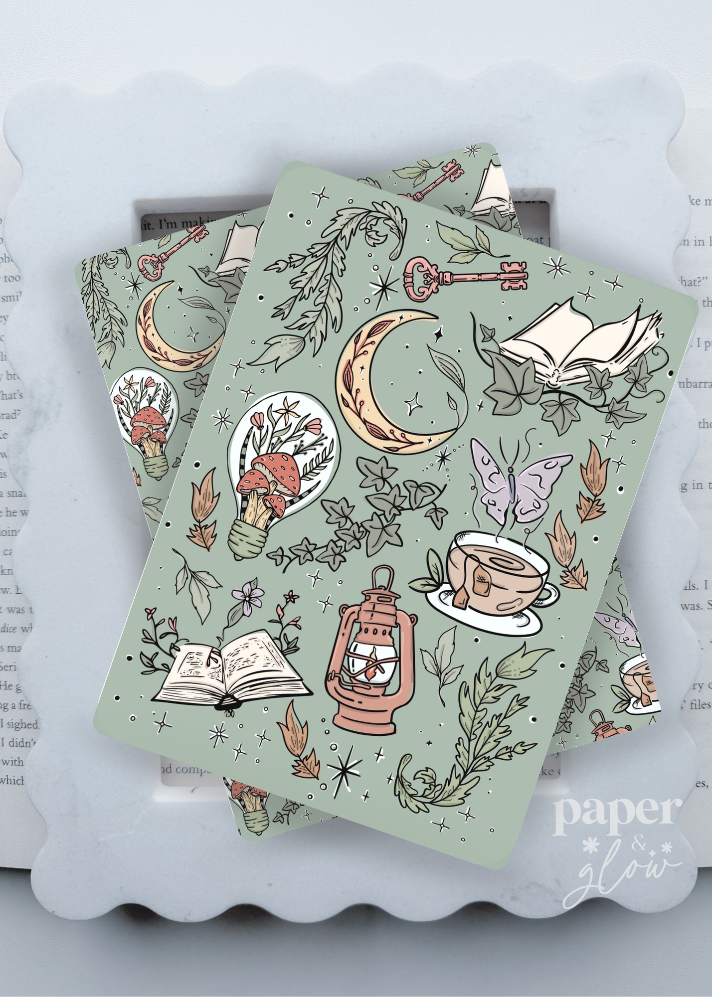 Enchanted Chapters Collection E-Reader Inserts | Paper & Glow