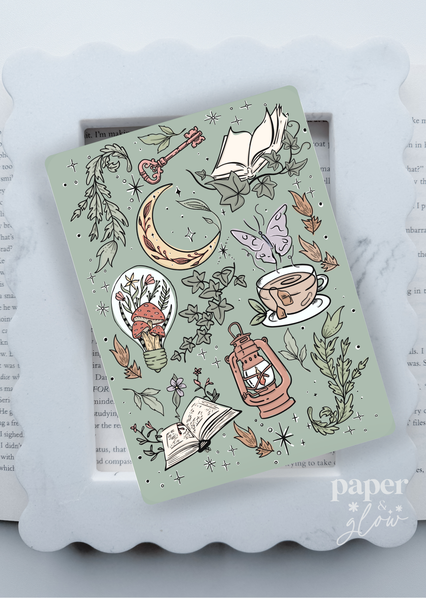 Enchanted Chapters Collection E-Reader Inserts | Paper & Glow