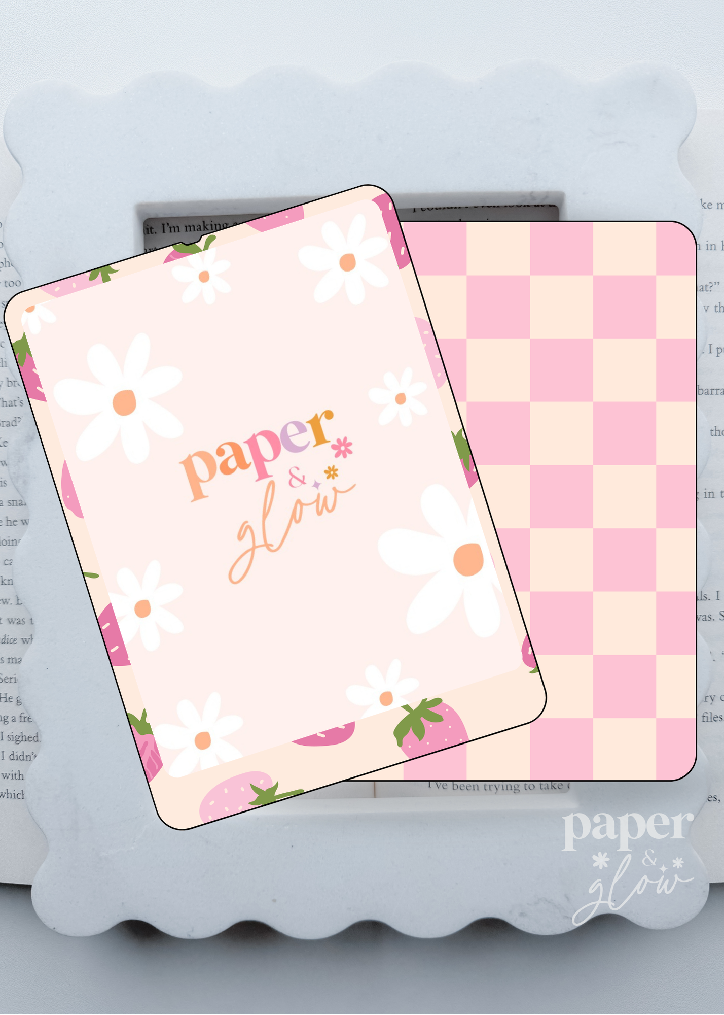 Strawberries & Cream E-Reader Skin