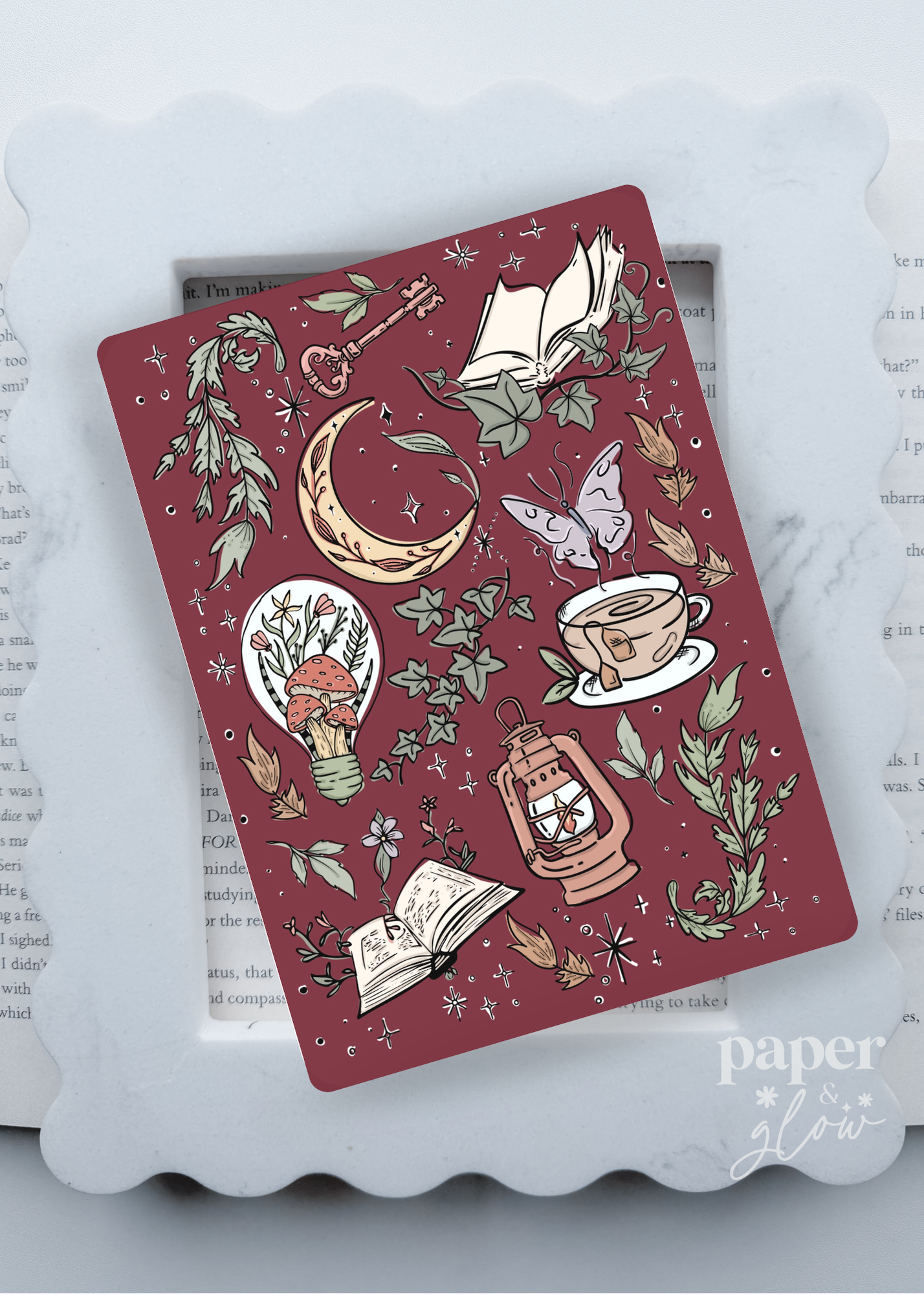 Enchanted Chapters Collection E-Reader Inserts | Paper & Glow