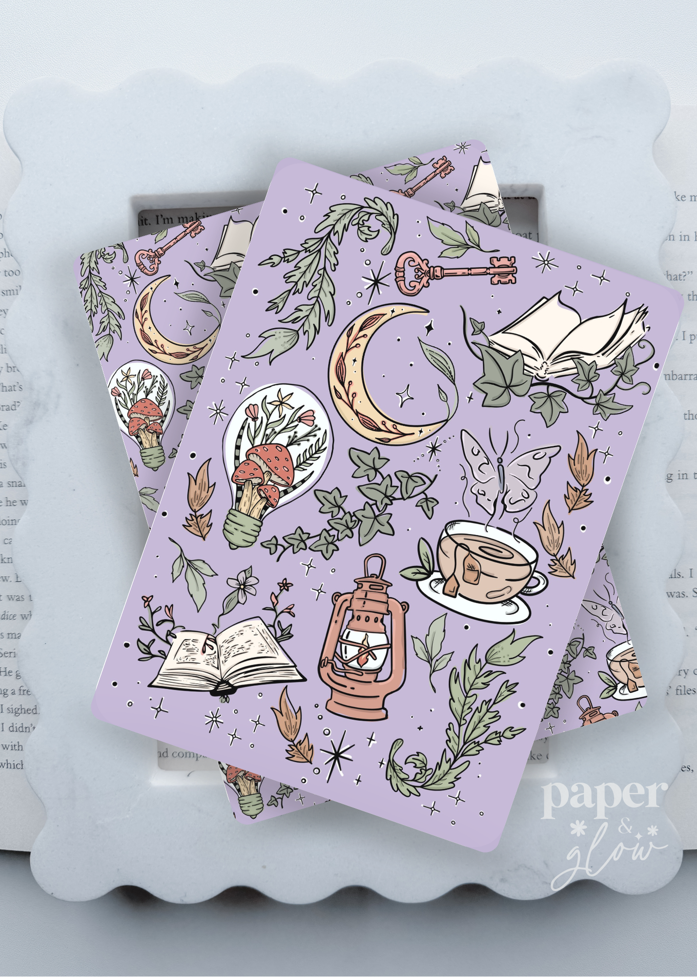 Enchanted Chapters Collection E-Reader Inserts | Paper & Glow
