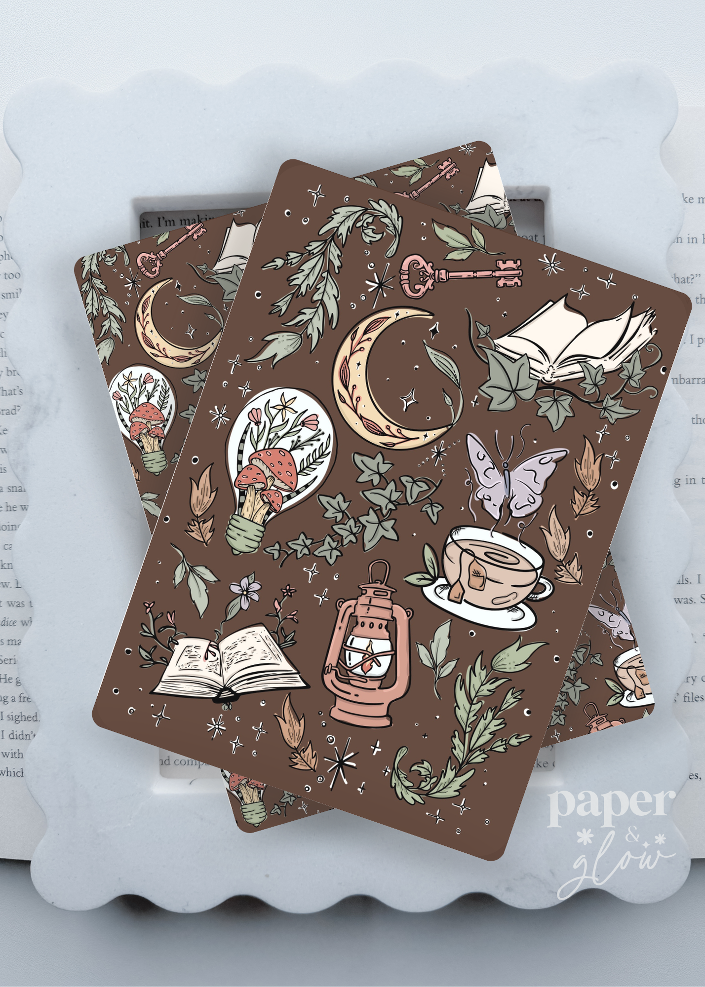 Enchanted Chapters Collection E-Reader Inserts | Paper & Glow