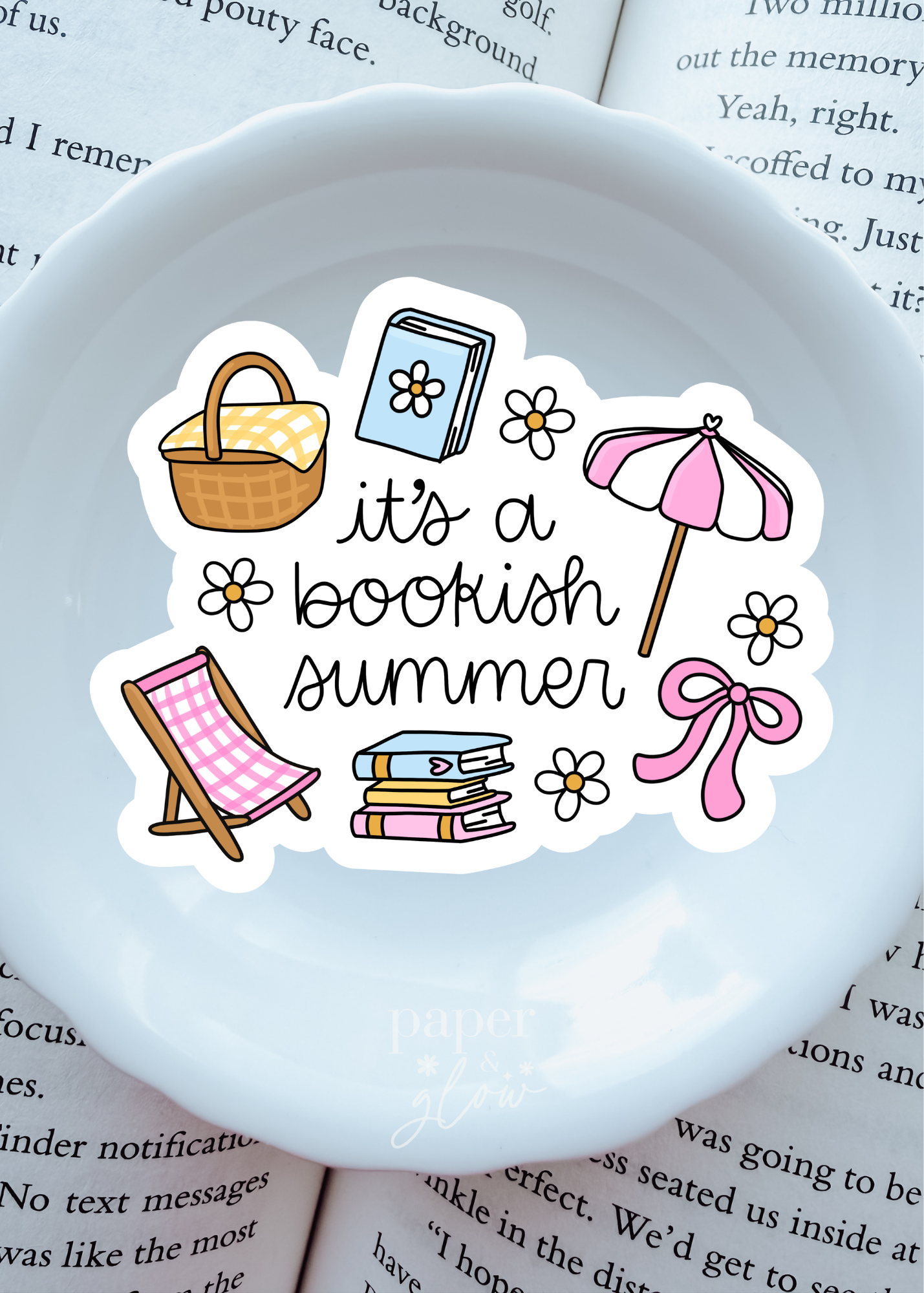 It's a Bookish Summer Vinyl Sticker