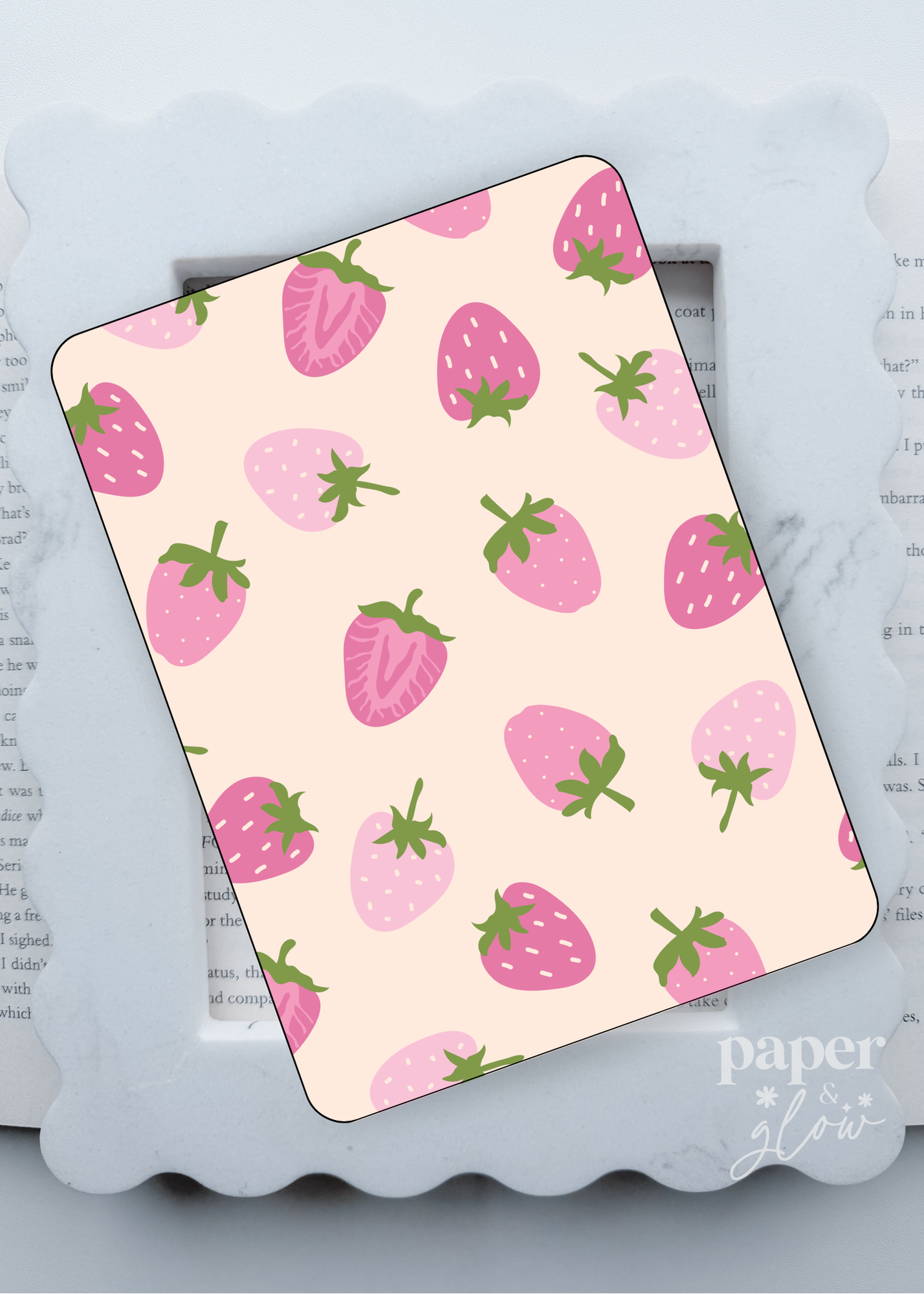 Strawberries & Cream E-Reader Skin