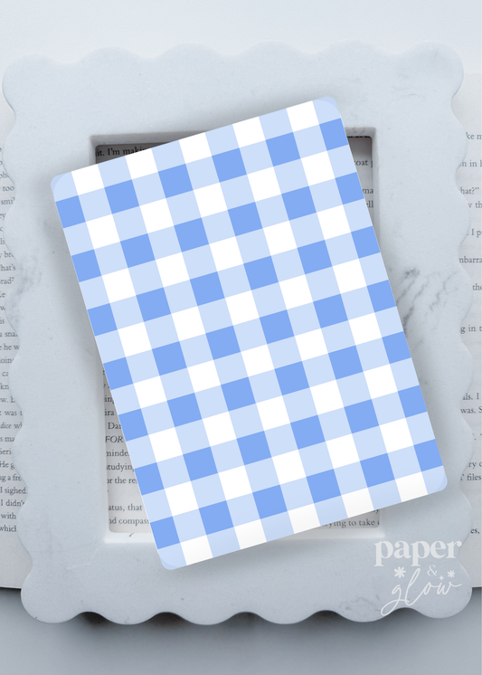 Bluebell Gingham E-Reader Insert