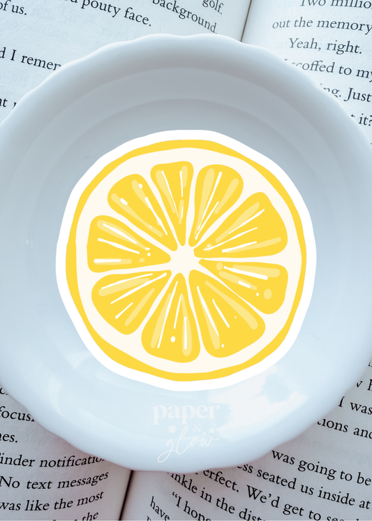 Lemon Vinyl Sticker