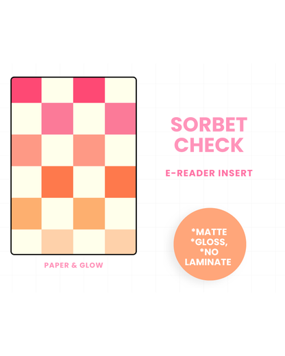Sweet Sorbet E-Reader Insert(s)