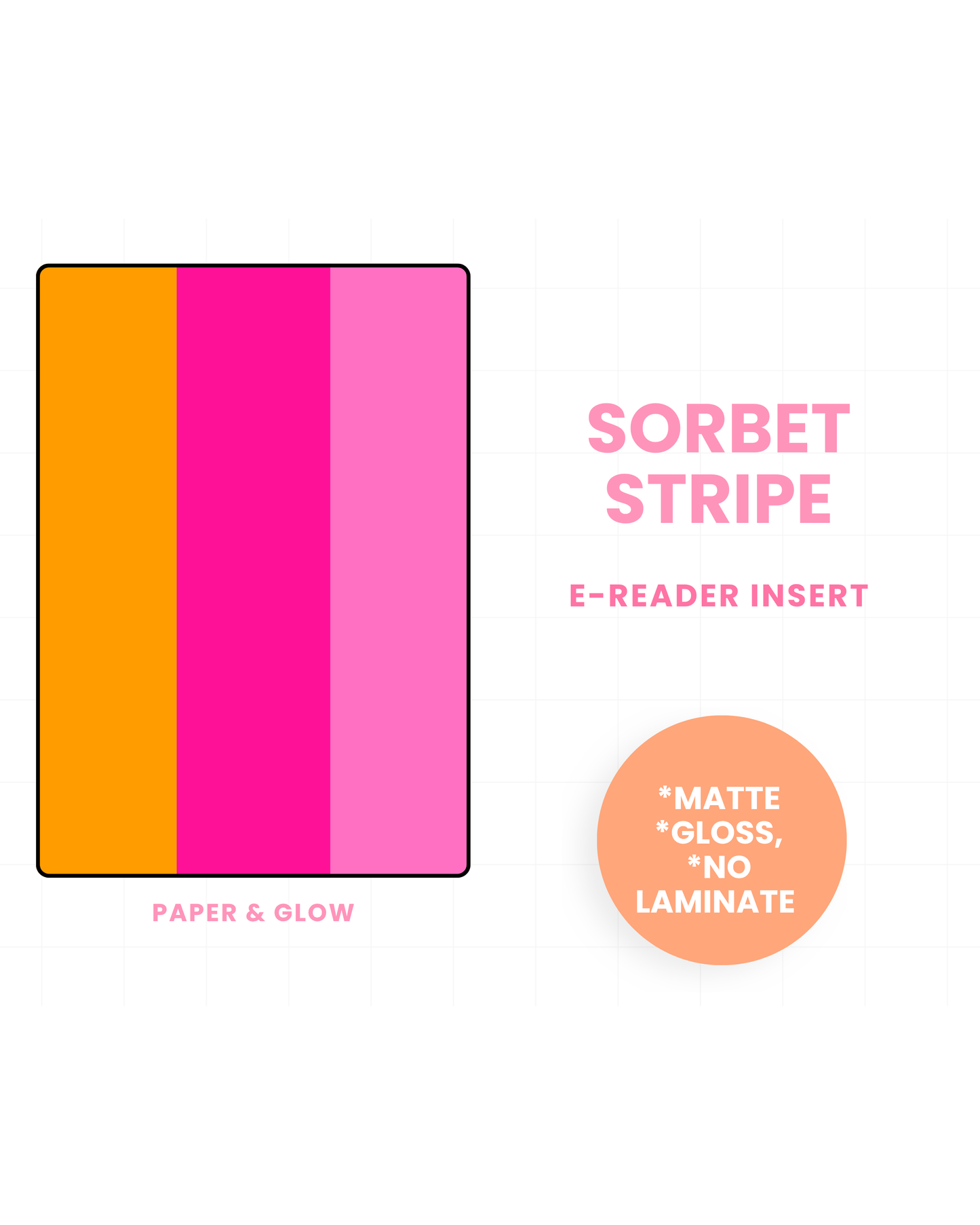 Sweet Sorbet E-Reader Insert(s)