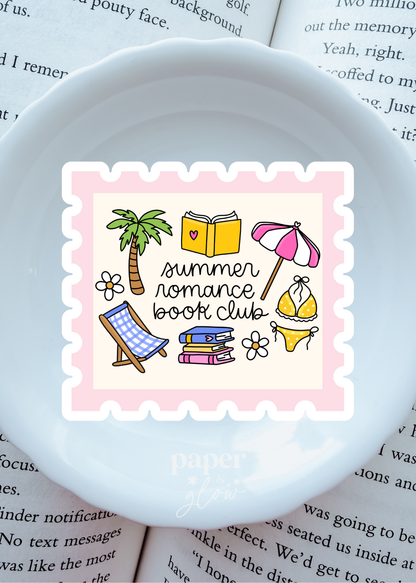 Summer Romance Book Club Vinyl Sticker(s) | Sold Individually | Paper and Glow