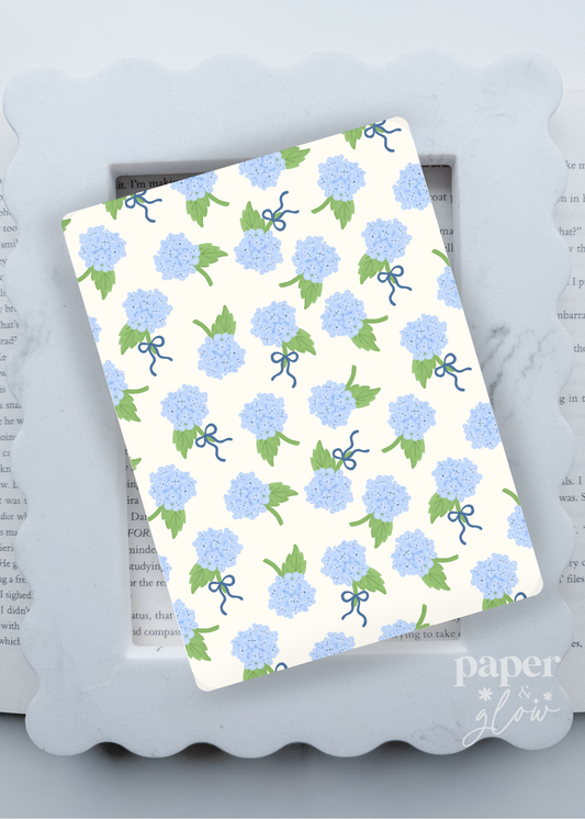 Blue Hydrangea E-Reader Insert