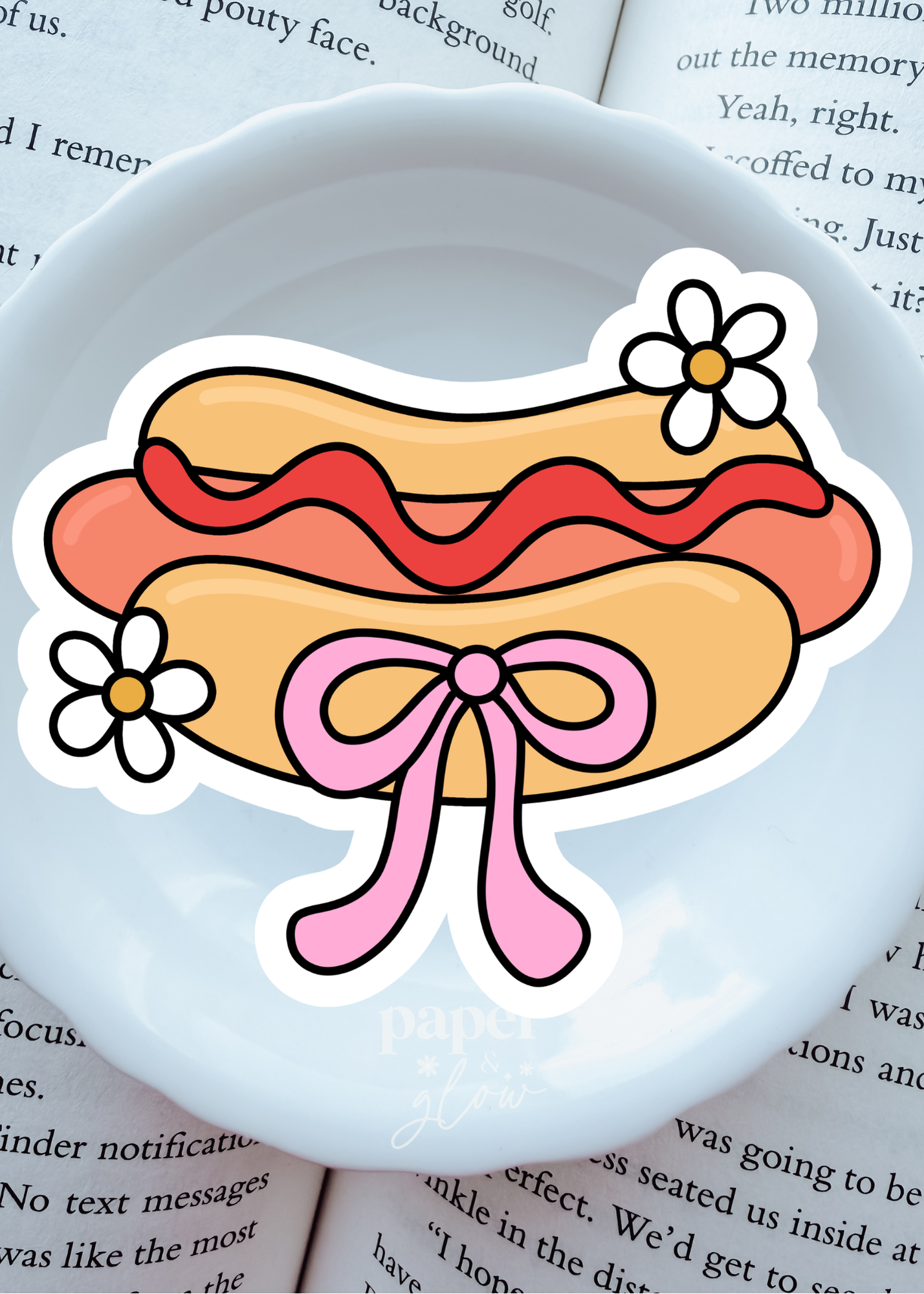 Hot Dog Summer Vinyl Sticker(s)