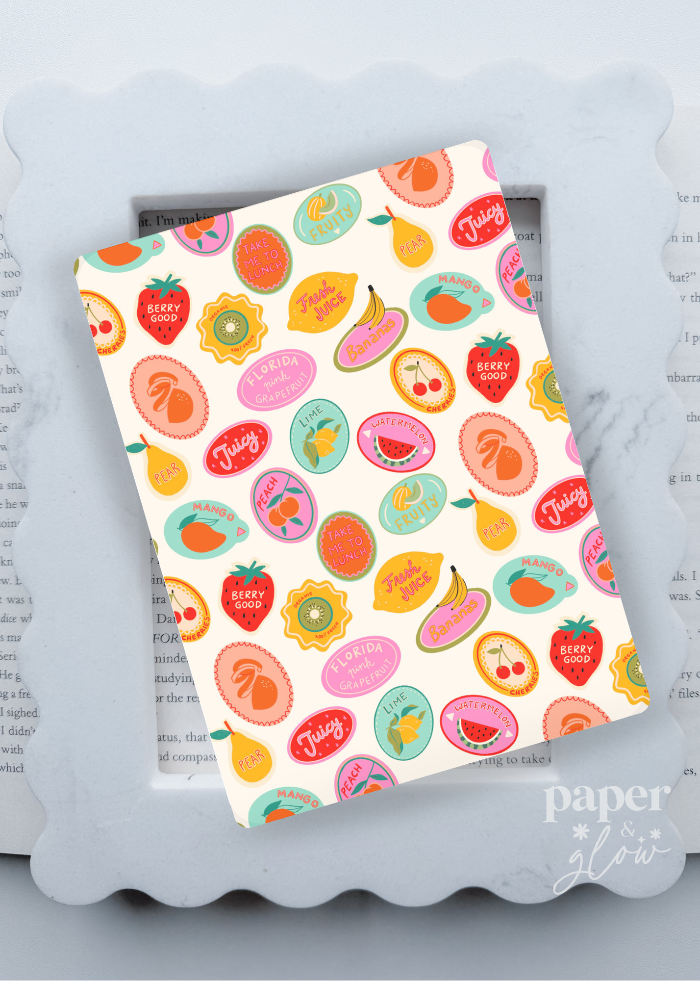 Summer Fruit Market E-Reader Insert | Paper & Glow
