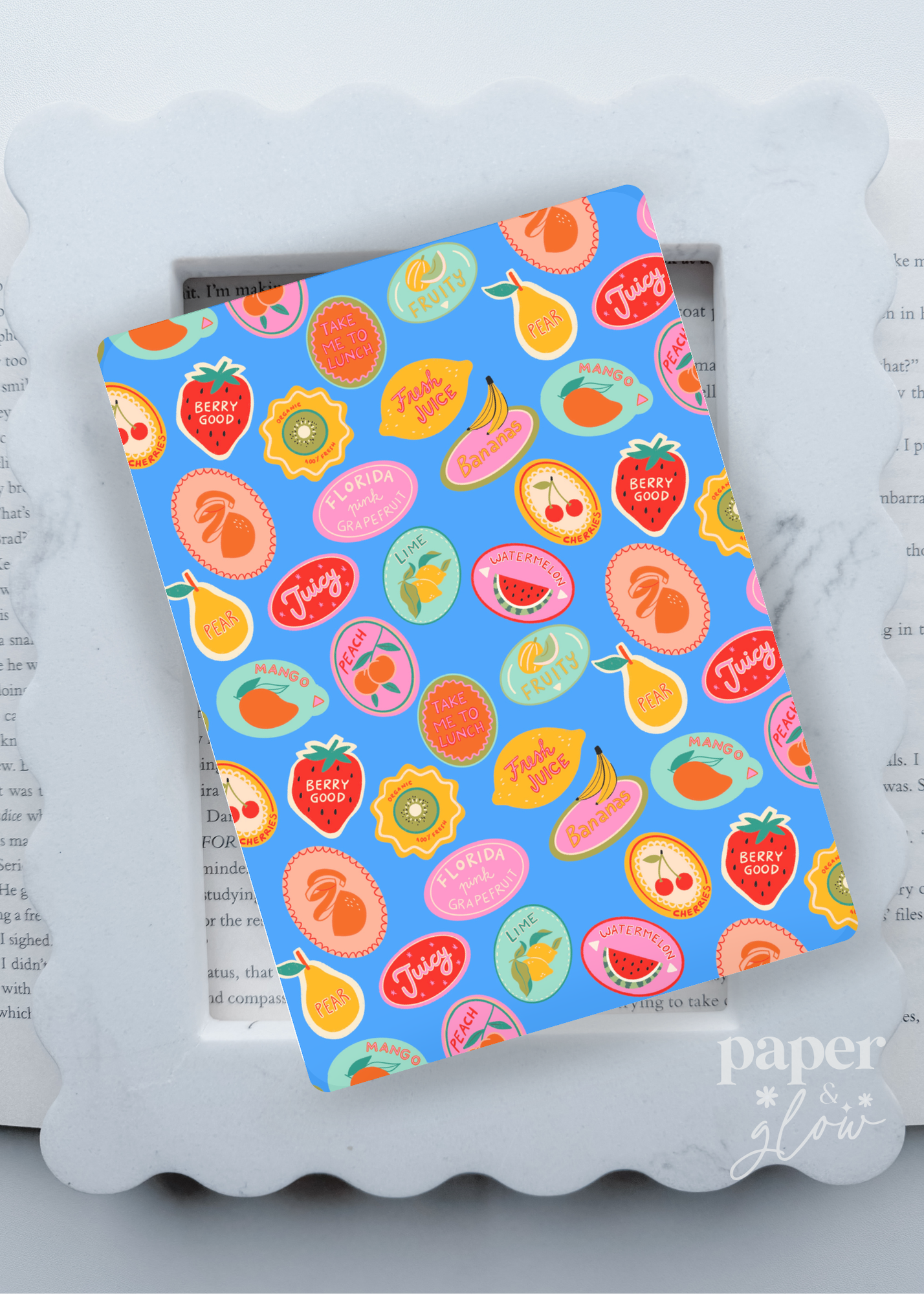 Summer Fruit Market E-Reader Insert | Paper & Glow
