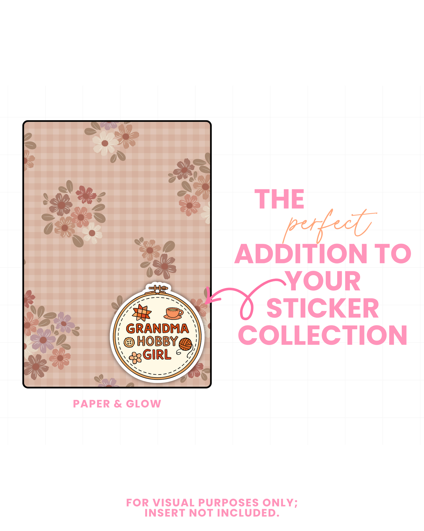 Grandma Hobby Girl Vinyl Sticker