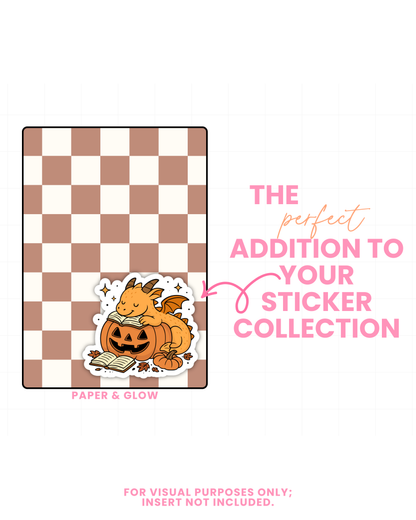 Halloween Dragon Vinyl Sticker