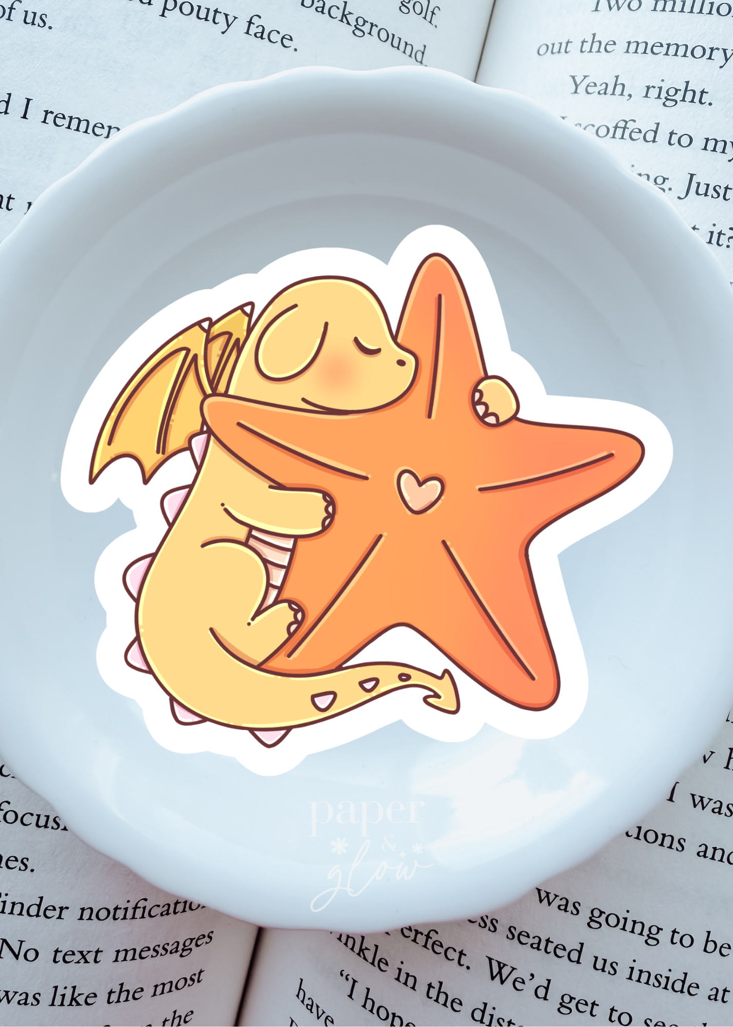 Seashell Dragons Vinyl Sticker(s) | Paper and Glow