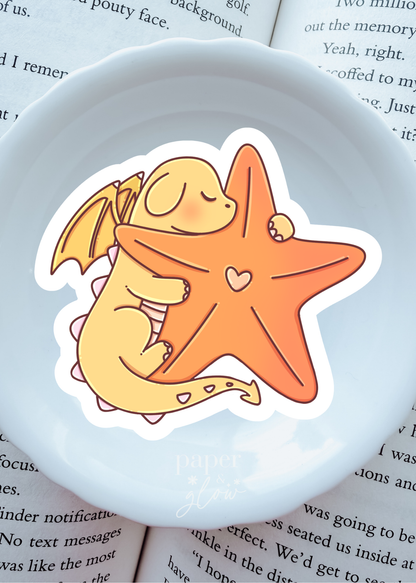 Seashell Dragons Vinyl Sticker(s) | Paper and Glow