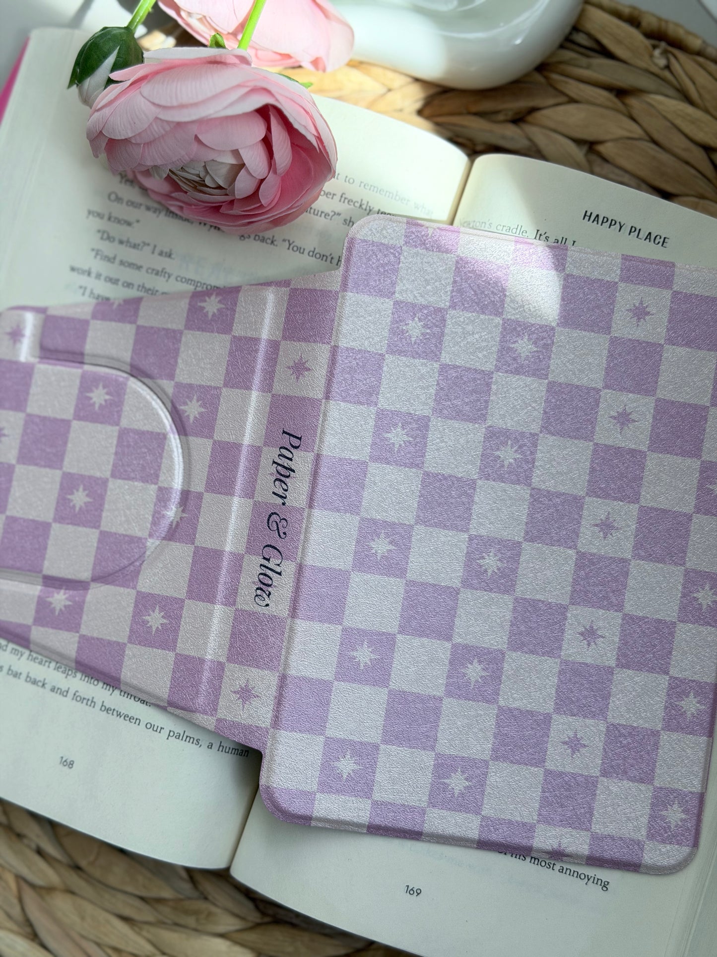 Starlit Gingham Kindle Case | Paper & Glow