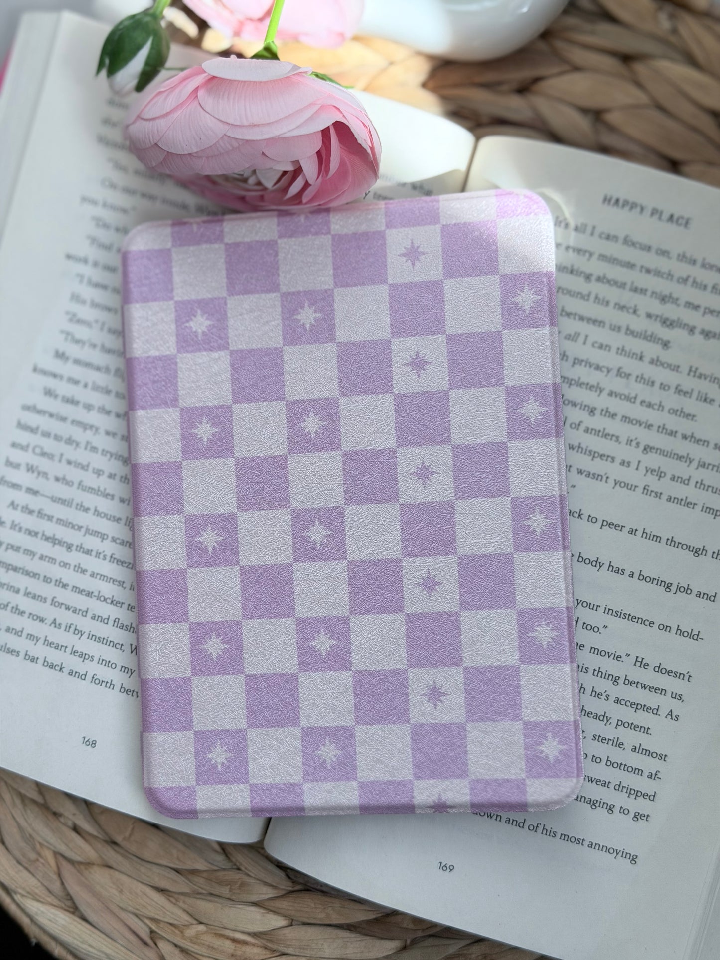 Starlit Gingham Kindle Case | Paper & Glow