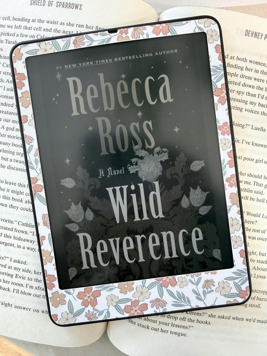 E-Reader Skin | Falling Floral | Cute Bookish E-Reader Skin | Paper & Glow