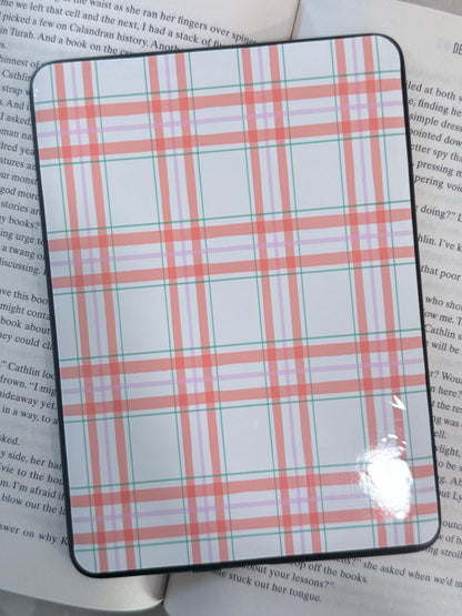 E-Reader Skin | Cider Plaid | Cute Bookish E-Reader Skin | Paper & Glow