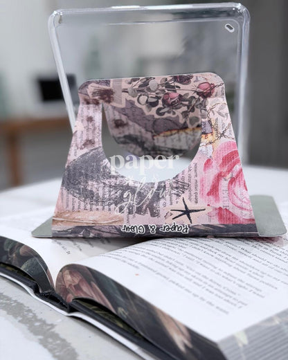 Enchanted Rose Kindle Case | Hardcover Kickstand Case with Removable Front | Romantasy Bookish Collage | Paper & Glow