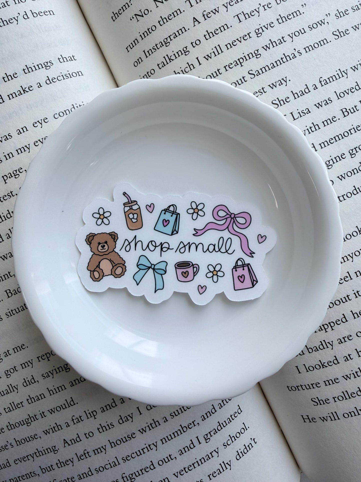 Shop Small Vinyl Sticker | Bookish Sticker | Paper & Glow