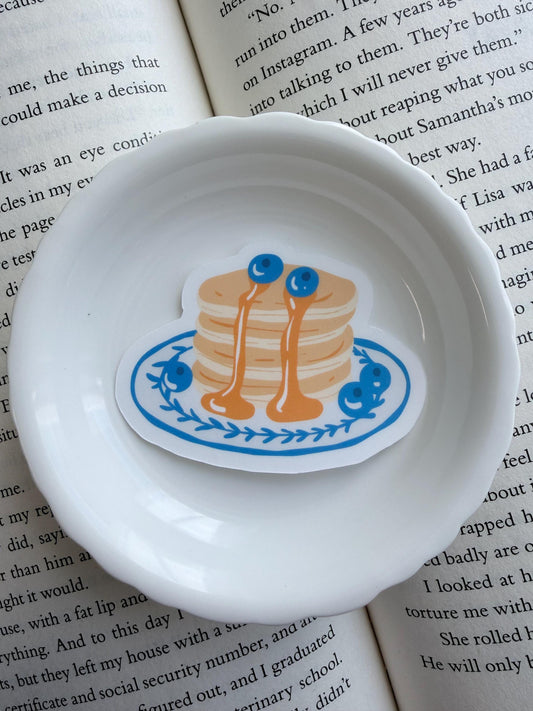 Blueberry Pancake Stack Vinyl Sticker | Paper & Glow