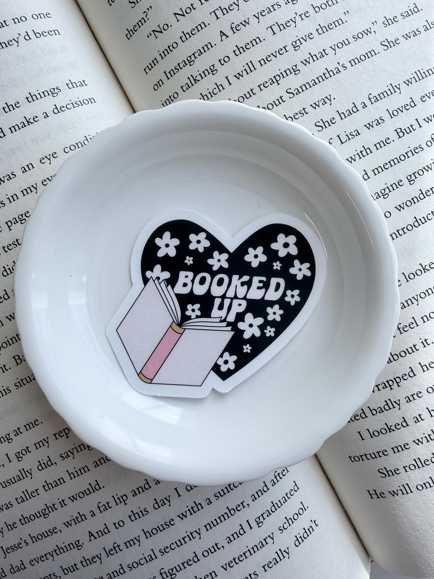 Booked Up Vinyl Sticker | Paper and Glow