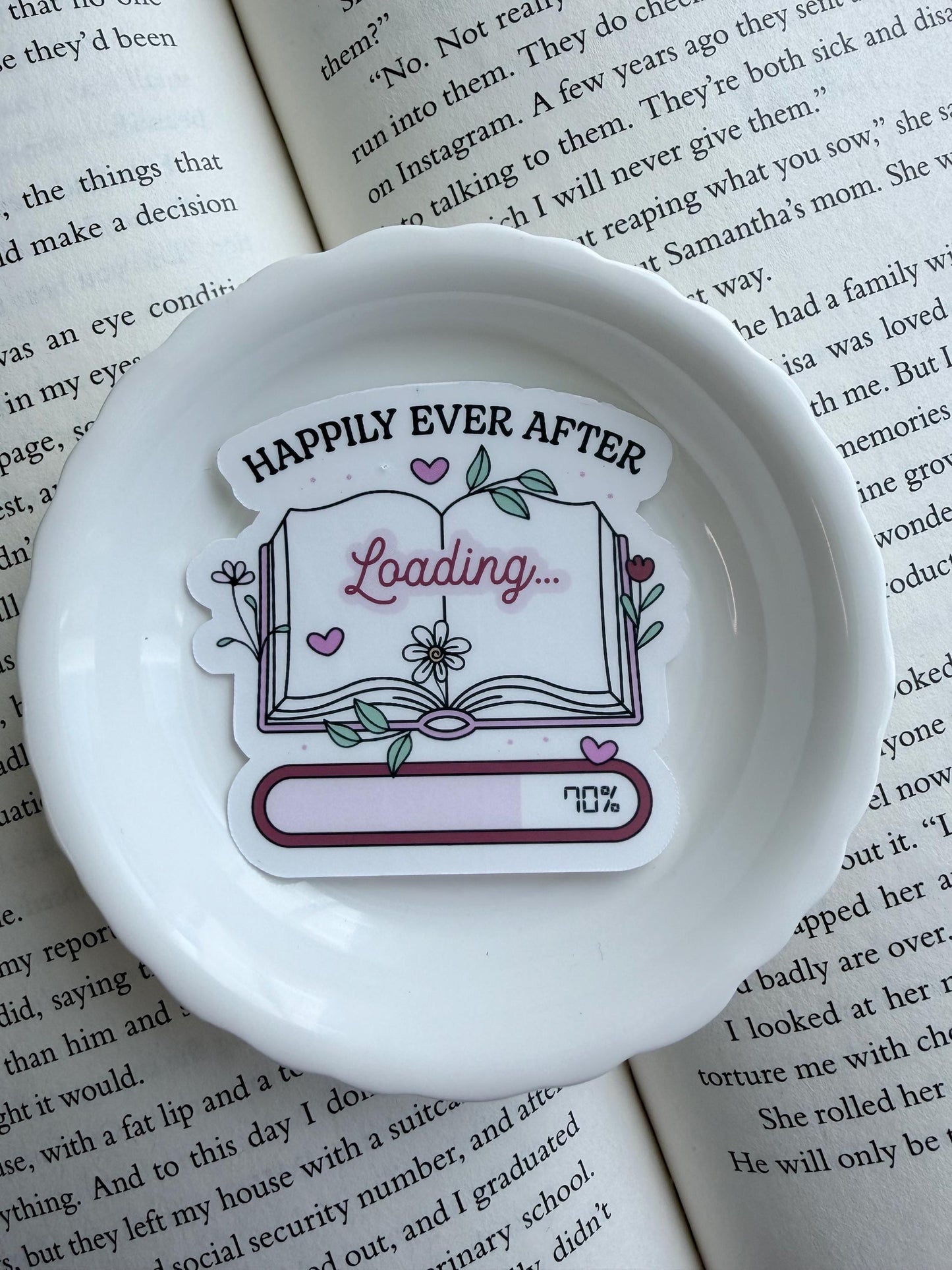 Happily Ever After Loading Vinyl Sticker | Paper and Glow