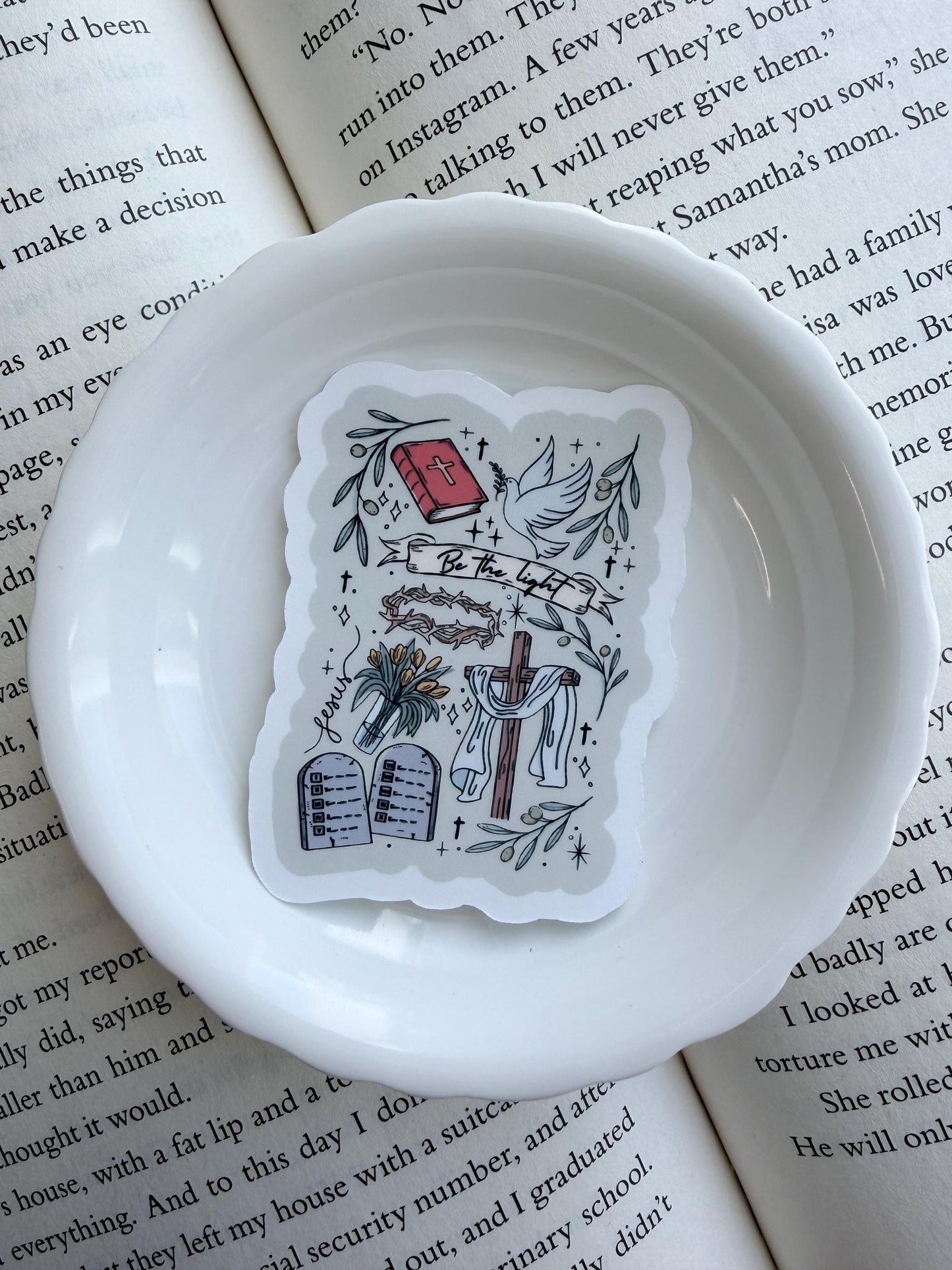 Be The Light Vinyl Sticker | Paper and Glow