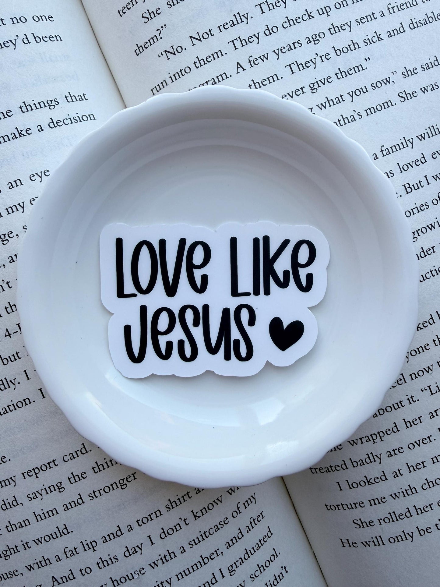 Love Like Jesus Vinyl Sticker | Paper & Glow