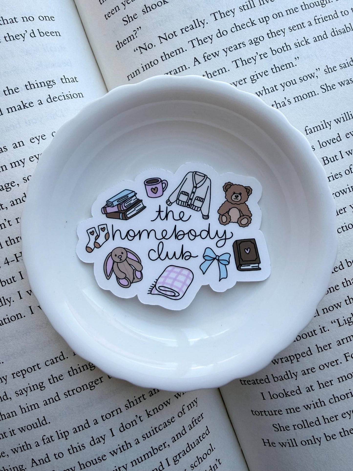 The Homebody Club Vinyl Sticker | Paper and Glow