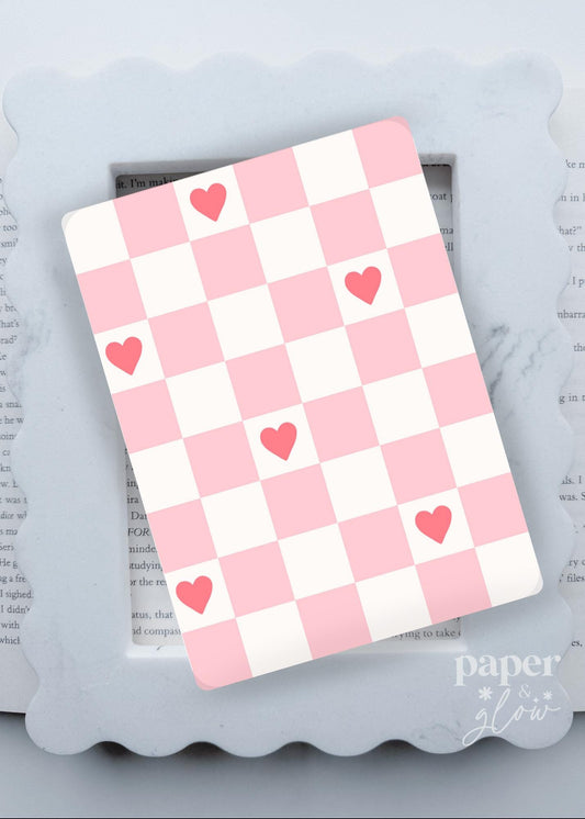 Sweetheart Check E-Reader Insert | Paper & Glow